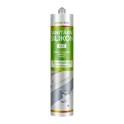 Sanitární silikon Green Line 280 ml kartuše bílá