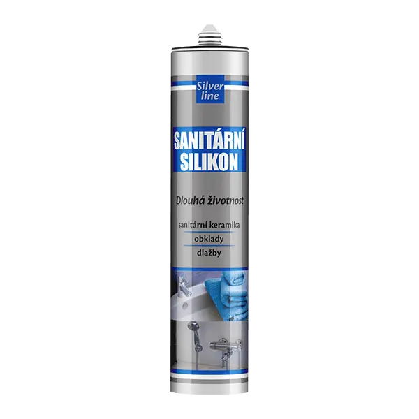 Sanitární silikon Silver Line 280 ml kartuše bílá