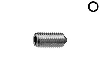 Šroub stavěcí DIN 914 ocel 45H M4x6 ZB Šroub stavěcí DIN 914 ocel 45H M4x6 ZB