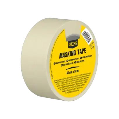 Maskovací páska 50 mm, délka 50 m 50 m světle žlutá
