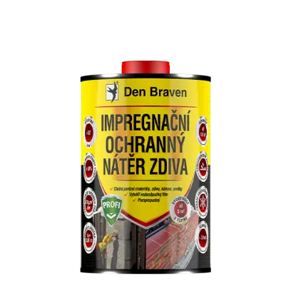 Impregnační a ochranný nátěr zdiva PROFI 1 l plechová dóza transparentní
