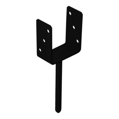 PS 100U Patka sloupku C 101x120x60x4,0 černá