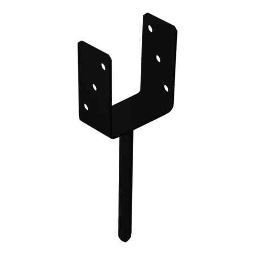 PS 100U Patka sloupku C 101x120x60x4,0 černá PS 100U Patka sloupku C 101x120x60x4,0 černá