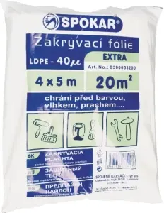 Spokar Hobby zakrývací fólie na malování, 40 µ, 20 m², 4 × 5 m