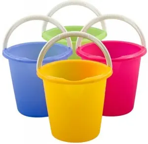Spokar kbelík plastový s výlevkou, objem 10 l, různé barvy, 1 kus