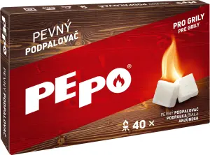 PE-PO pevný podpalovač, 40 podpalů, krabička