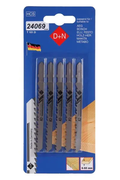 Plátky do přímočaré pily HCS 75/1.45mm 5ks 32240