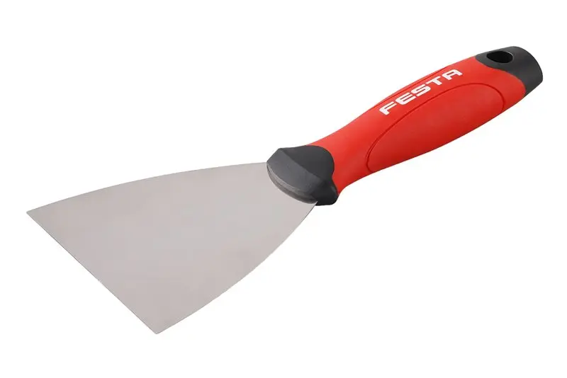Špachtle nerez FESTA gumová ručka 80mm Špachtle nerez FESTA gumová ručka 80mm