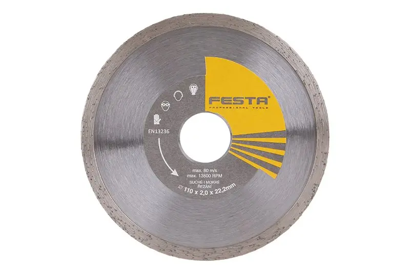 Kotouč diamantový FESTA plný 110x2x22.2mm