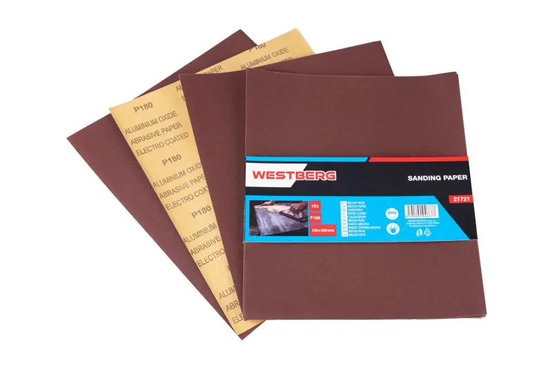 Papír brusný WESTBERG 230x280mm P180 10ks Papír brusný WESTBERG 230x280mm P180 10ks