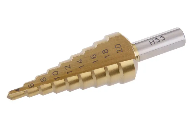 Vrták stupňový FESTA HSS TiN 4-20mm 9 stupňů Vrták stupňový FESTA HSS TiN 4-20mm 9 stupňů