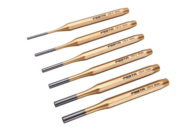 Sada průbojníků FESTA CrV 6ks 3, 4, 5, 6, 7, 8mm