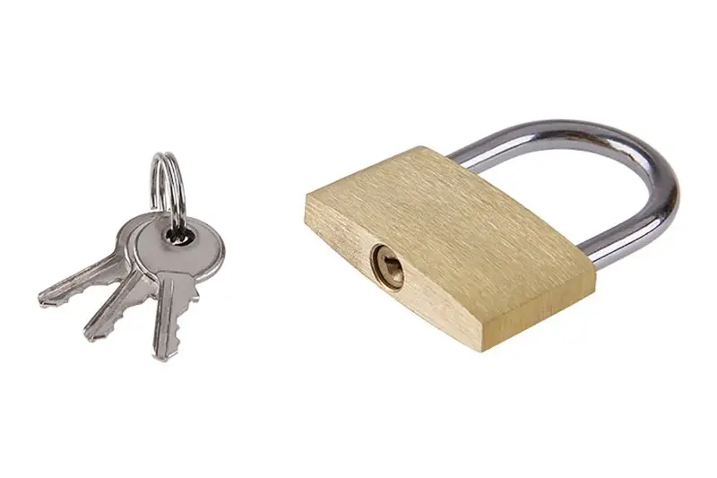 Zámek visací mosaz 40mm Zámek visací mosaz 40mm