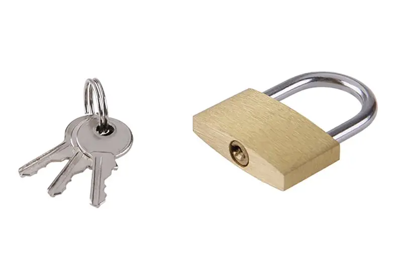 Zámek visací mosaz 30mm Zámek visací mosaz 30mm