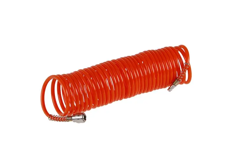 Hadice vzduchová spirálová s rychlospojkami 10m 8atm Hadice vzduchová spirálová s rychlospojkami 10m 8atm