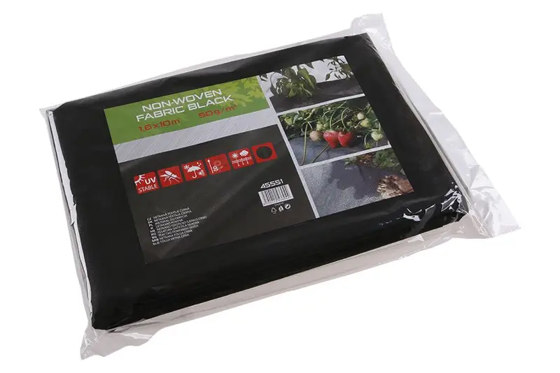 Netkaná textílie 1.6x10m černá 50g/m2 Netkaná textílie 1.6x10m černá 50g/m2