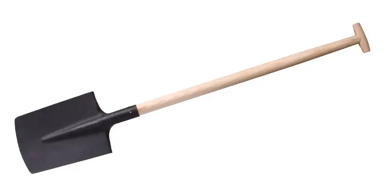 Rýč oblý černý 21x30cm s násadou T (61018.01)
