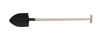 Rýč špičatý černý 22x30cm s násadou T (61019.01)