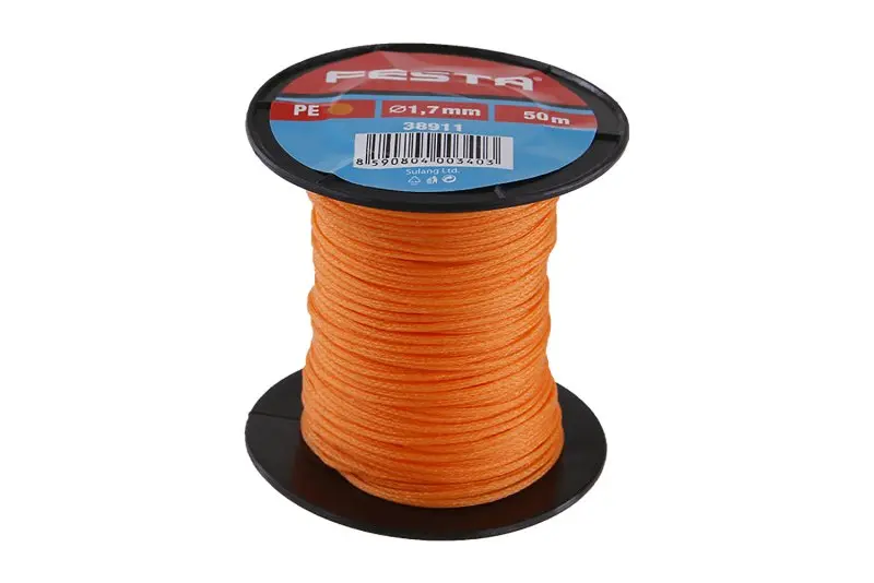 Provázek zednický FESTA 1.7mm 50m oranžový Provázek zednický FESTA 1.7mm 50m oranžový