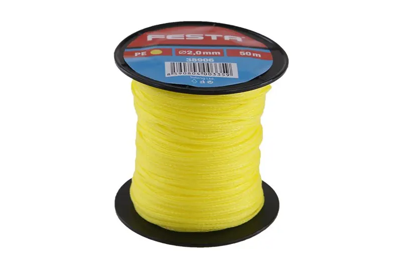 Provázek zednický FESTA 2mm 50m žlutý Provázek zednický FESTA 2mm 50m žlutý