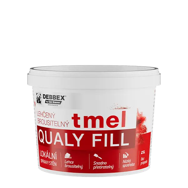 Lehčený brousitelný tmel (Qualy Fill) 250 ml kelímek bílá