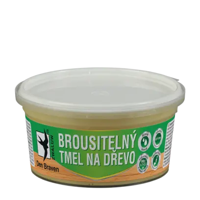 Brousitelný tmel na dřevo 250 g kelímek bílá