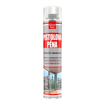Pistolová pěna Silver Line 750 ml pistolová dóza žlutá