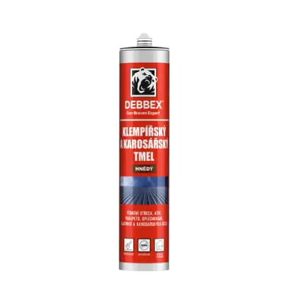 Klempířský a karosářský tmel 280 ml kartuše hnědá