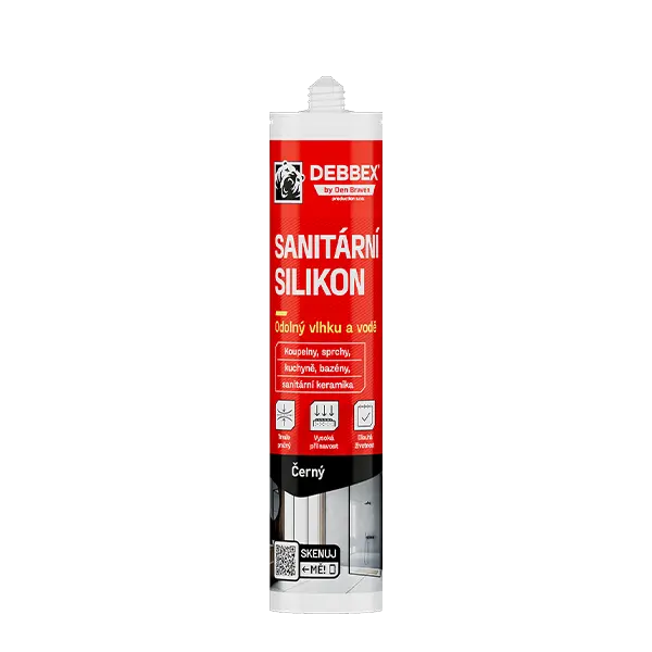 Sanitární silikon 280 ml kartuše černá