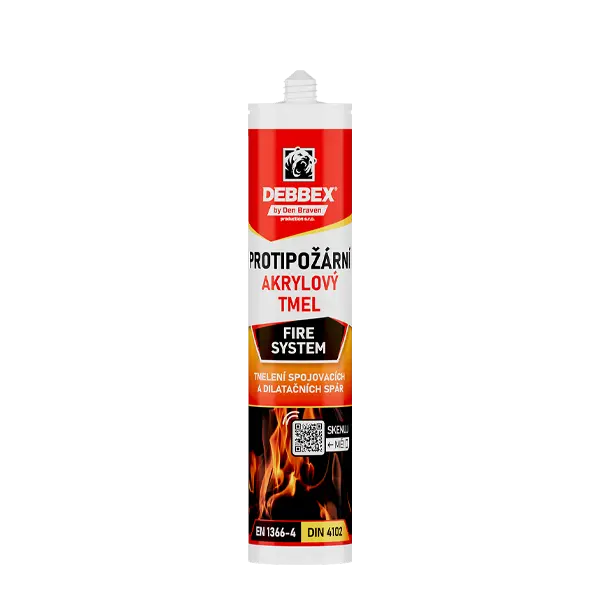 Akrylový protipožární tmel 280 ml kartuše bílá