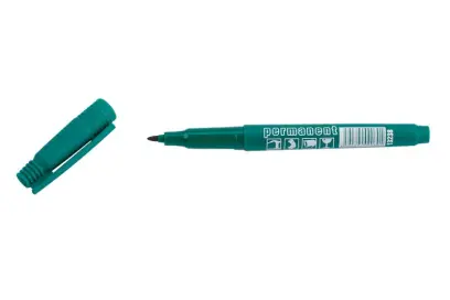 Značkovač permanentní (fix) zelený 137mm jemný hrot