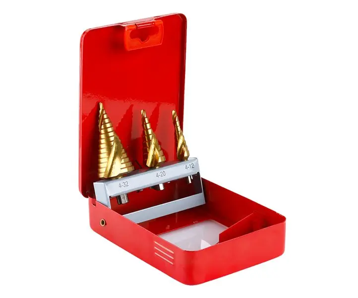 Sada stupňových vrtáků FESTA TiN 4-12/4-20/4-32mm Sada stupňových vrtáků FESTA TiN 4-12/4-20/4-32mm