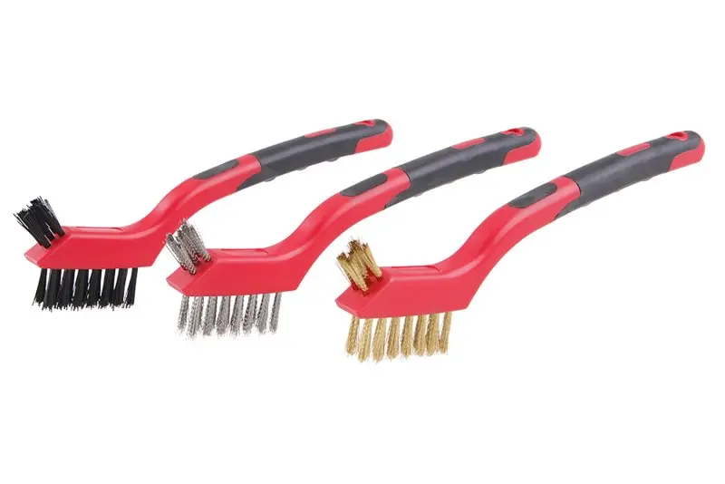 Sada ručních kartáčů FESTA nerez, nylon, mosaz 3ks 180mm plast Sada ručních kartáčů FESTA nerez, nylon, mosaz 3ks 180mm plast