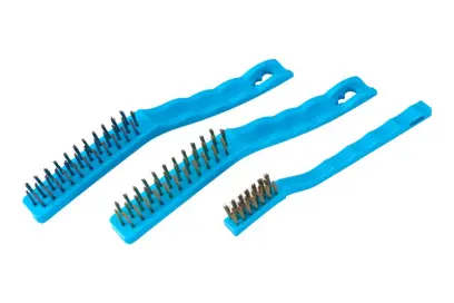 Sada plastových kartáčů WESTBERG ocel, mosaz 3ks