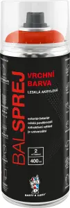 BALSPREJ vrchní univerzální akrylová barva ve spreji, RAL 2008 oranžová, 400 ml