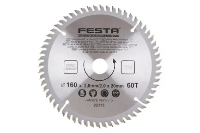 Kotouč pilový FESTA SK 160/2.8/20mm 60T