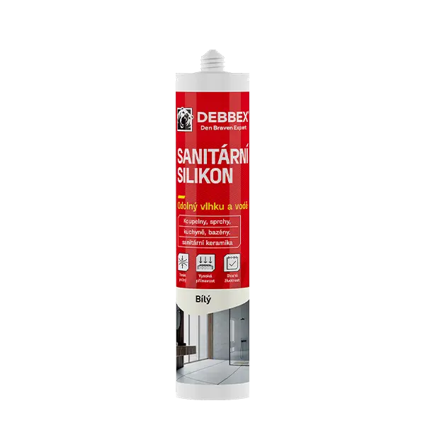 Sanitární silikon 280 ml kartuše bílá