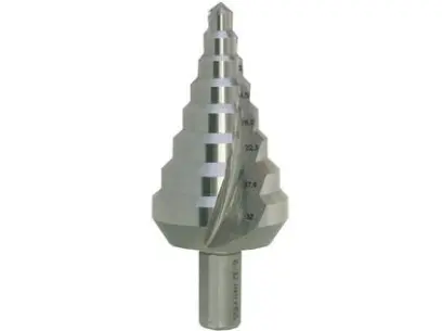 Vrták stupňovitý HSS 6-32mm/8st. - R 6-9-11,2-14,5-18,2-22,3-27,9-32 stopka 10mm