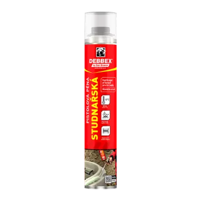 Studnařská pěna 750 ml pistolová dóza světle žlutá