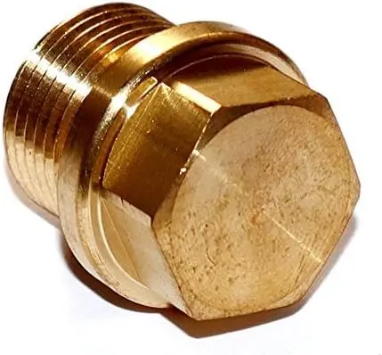 Zátka DIN 910 mosaz G 3/4