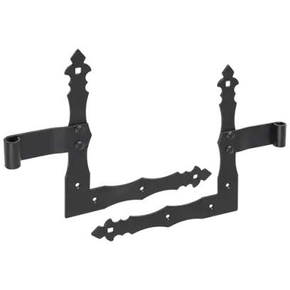 ZNO 250/10 rohový závěs C 250x200x3,0 L+R černý