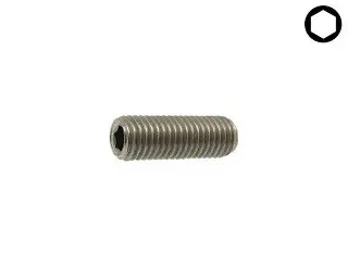 Šroub stavěcí DIN 916 nerez A2 M6x40