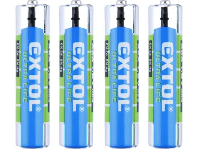 baterie zink-chloridové, 4ks, 1,5V AAA (R03)
