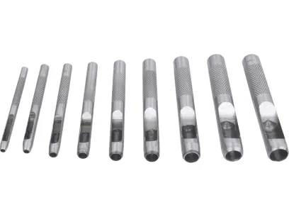 děrovač kůže, sada 9ks, 2,5-10mm
