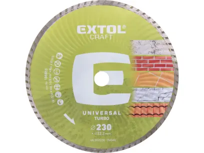 diamond cutting disc, turbo - dry & wet cutting, ⌀ 230 × 22.2 × 2.8 mm