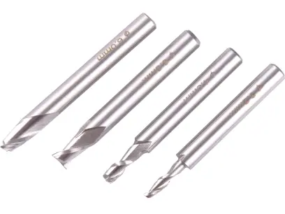frézy stopkové, sada 4ks, ⌀3,2-4-6-6,3mm, HSS6542