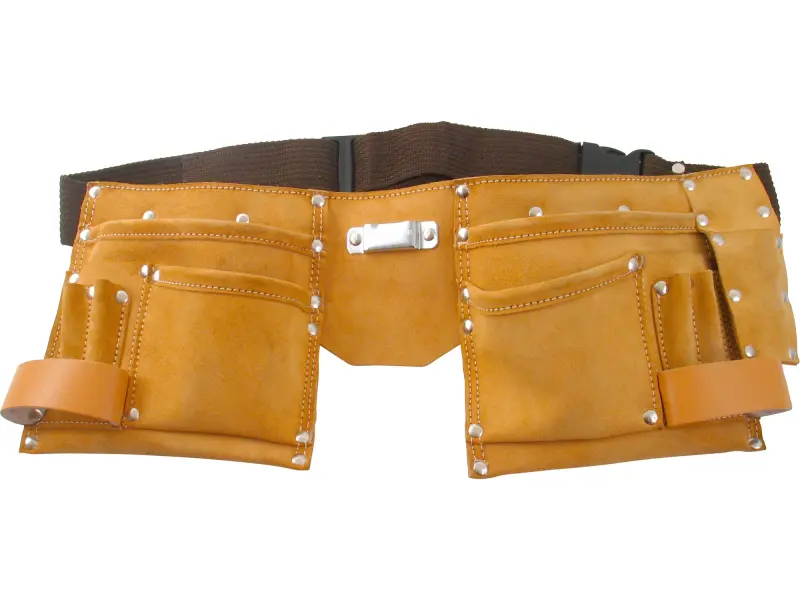 pás na nářadí kožený, 6 kapes