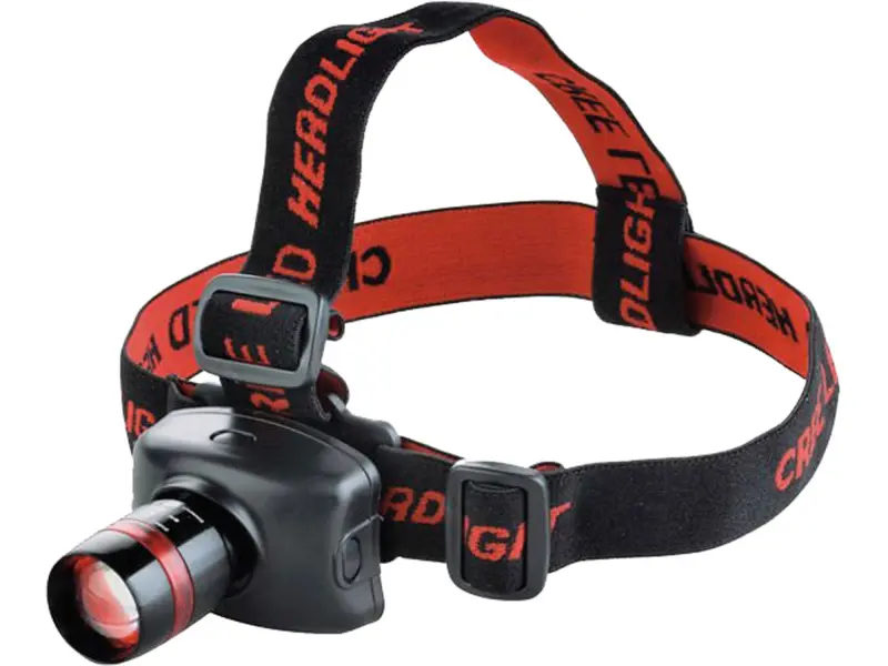 čelovka 120lm CREE, 3W CREE LED, hliník a ABS plast čelovka 120lm CREE, 3W CREE LED, hliník a ABS plast