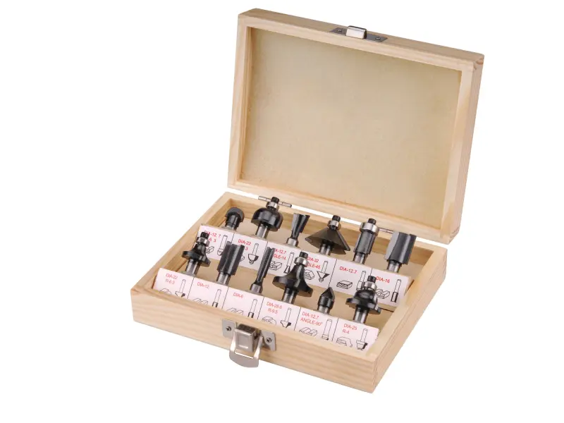 frézy tvarové do dřeva 44032, s SK plátky, sada 12ks