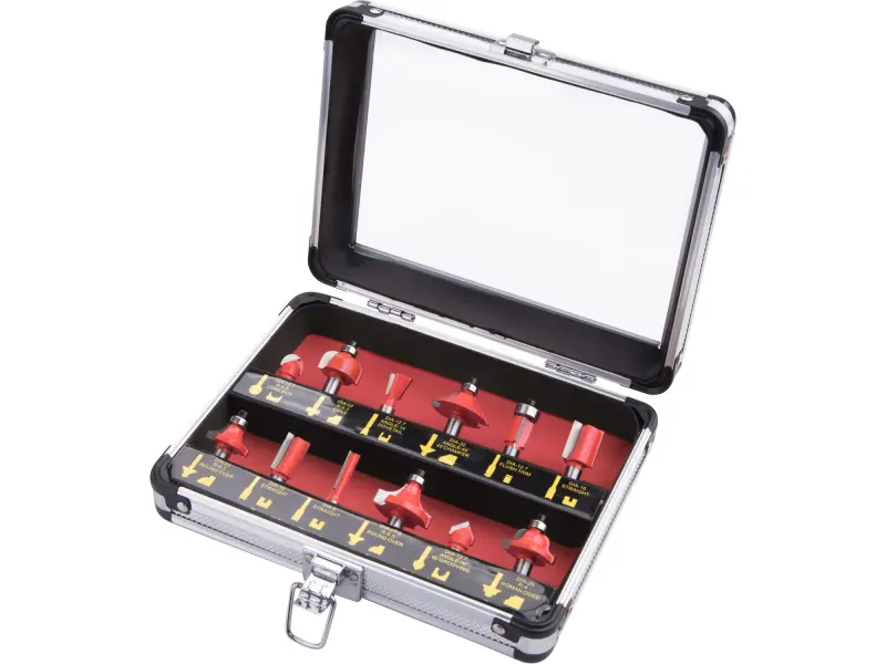 frézy tvarové do dřeva 44037, s SK plátky, sada 12ks